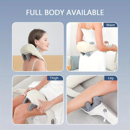 20W Wireless Massager Relief Massage Trapezius Muscle Relaxation Deep Shiatsu Simulated Human Hand Kneading Neck Electric