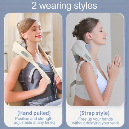 20W Wireless Massager Relief Massage Trapezius Muscle Relaxation Deep Shiatsu Simulated Human Hand Kneading Neck Electric